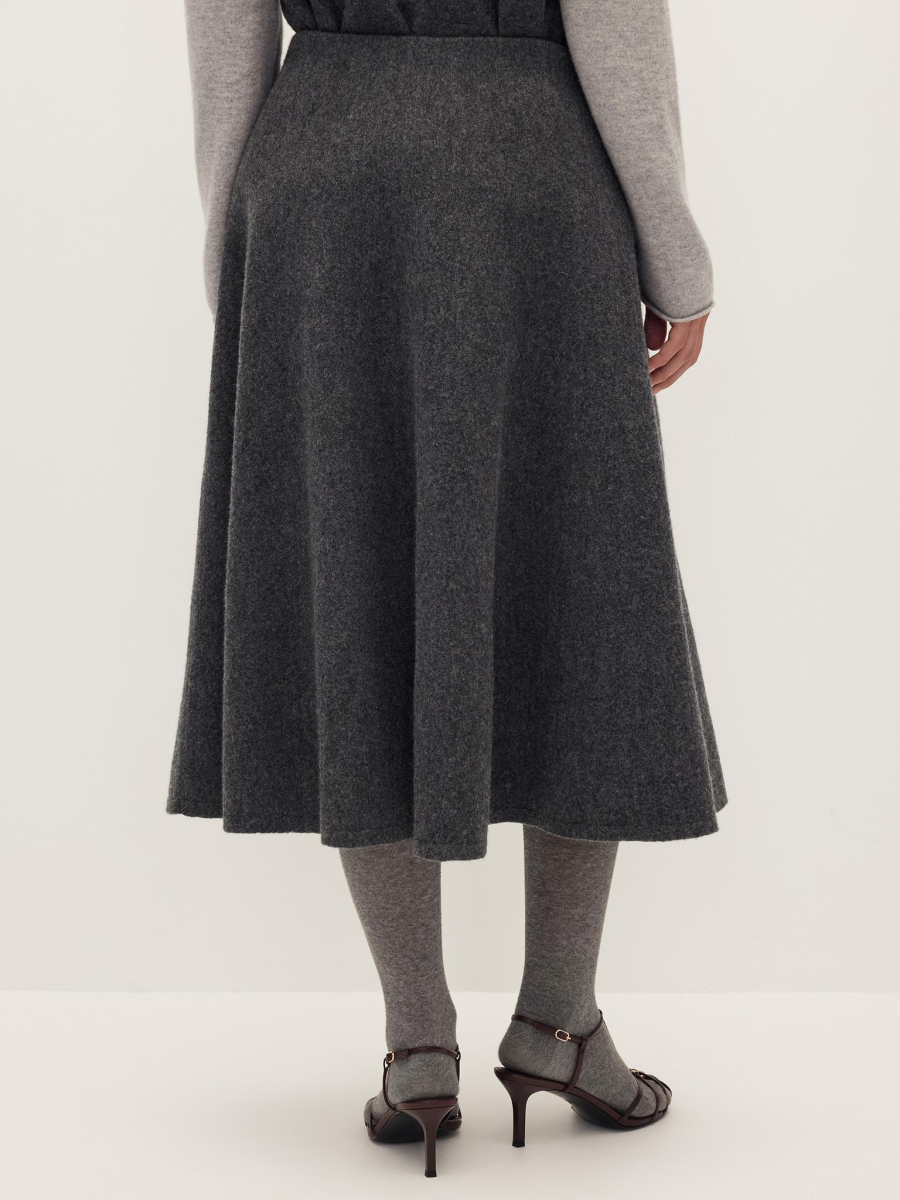 Юбка Lounge из шерсти мериноса Chaika, цвет: графитовый, AW25KS02-14 купить онлайн