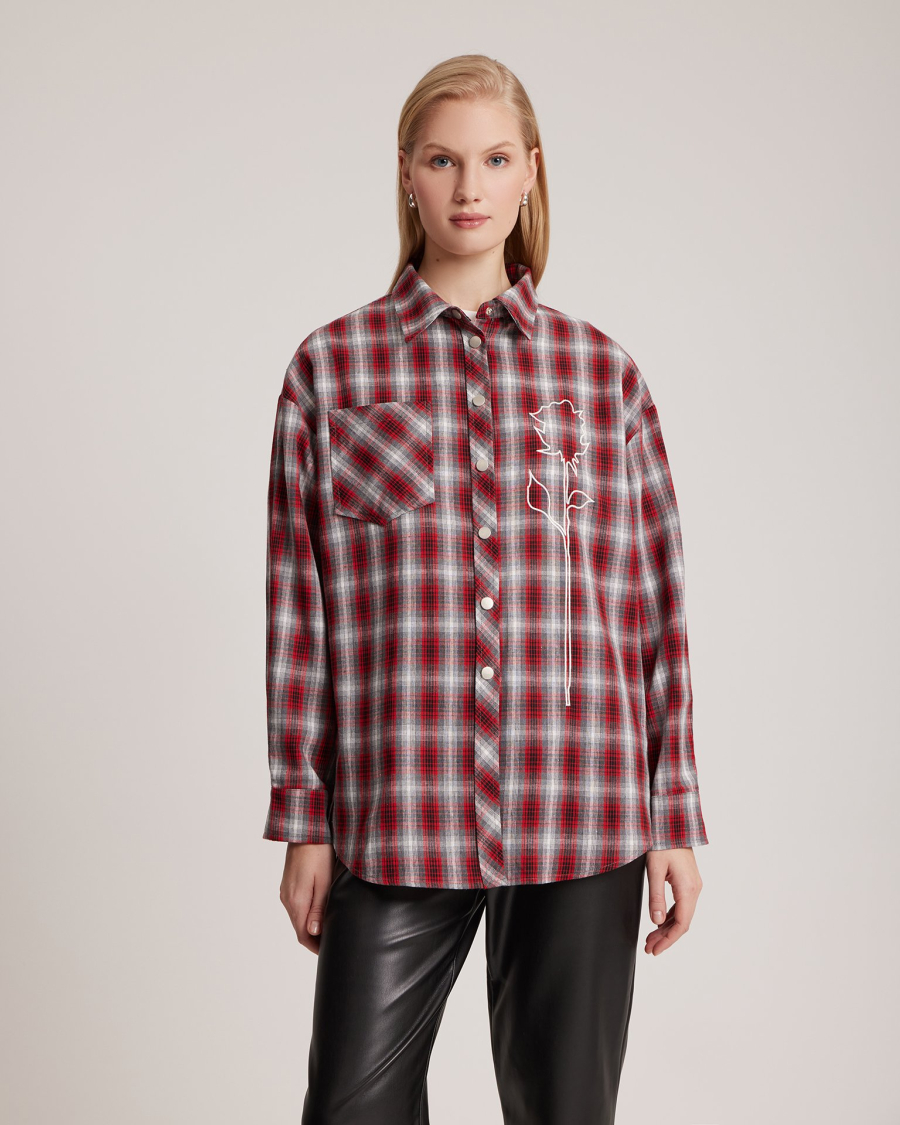 Рубашка To be Blossom, цвет: RED, 31398 купить онлайн
