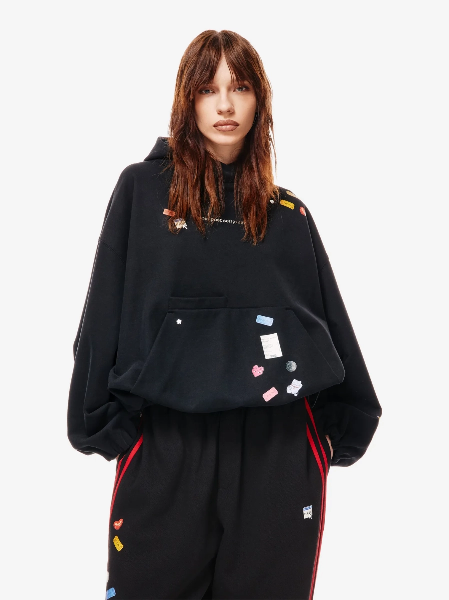 Sticker pack Худи Оверсайз p.p.s., цвет: Черный, 0867.01.03.BLK купить онлайн