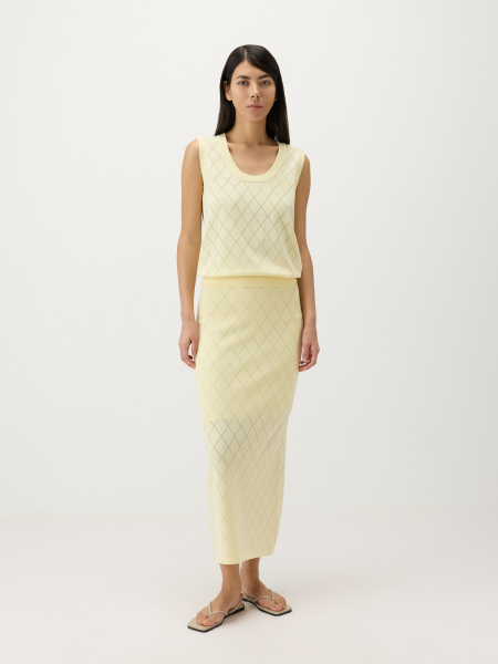 Топ с перфорацией Conso, цвет: Желтый, KM 260740 - желтый купить онлайн