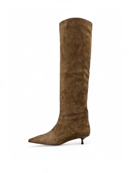 Сапоги демисезонные из натуральной замши