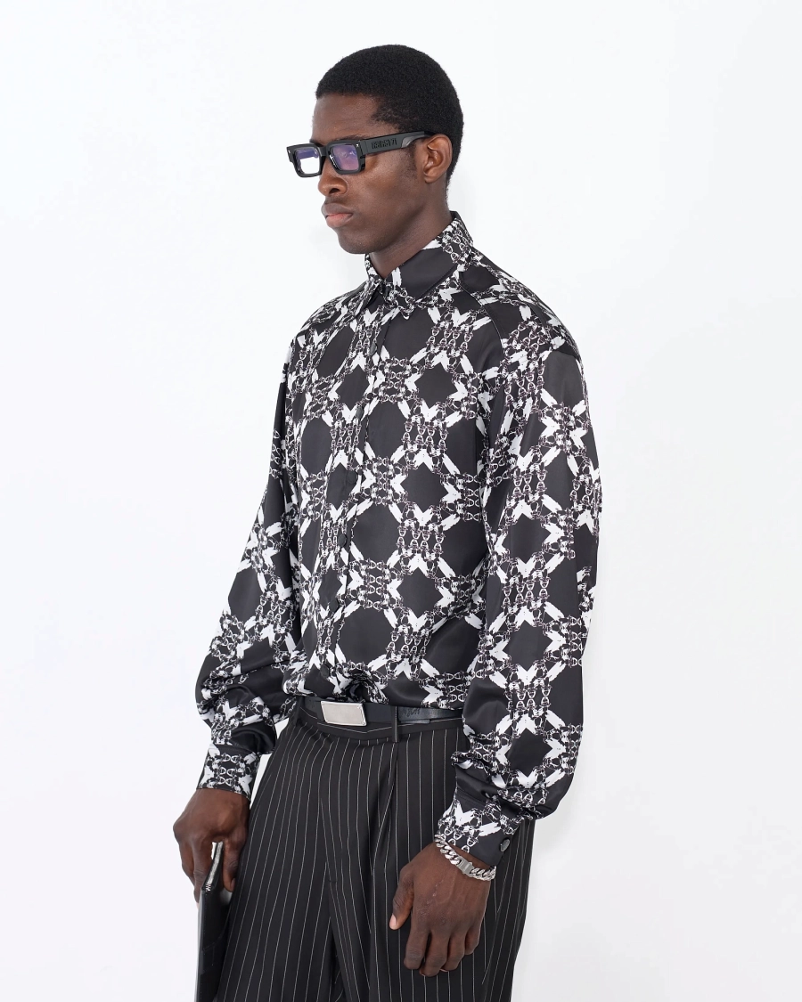 Сорочка SATIN PATTERN GRAY ASIA ST 71, цвет: серый, Ast71.shirt-satin-pattern-gr купить онлайн