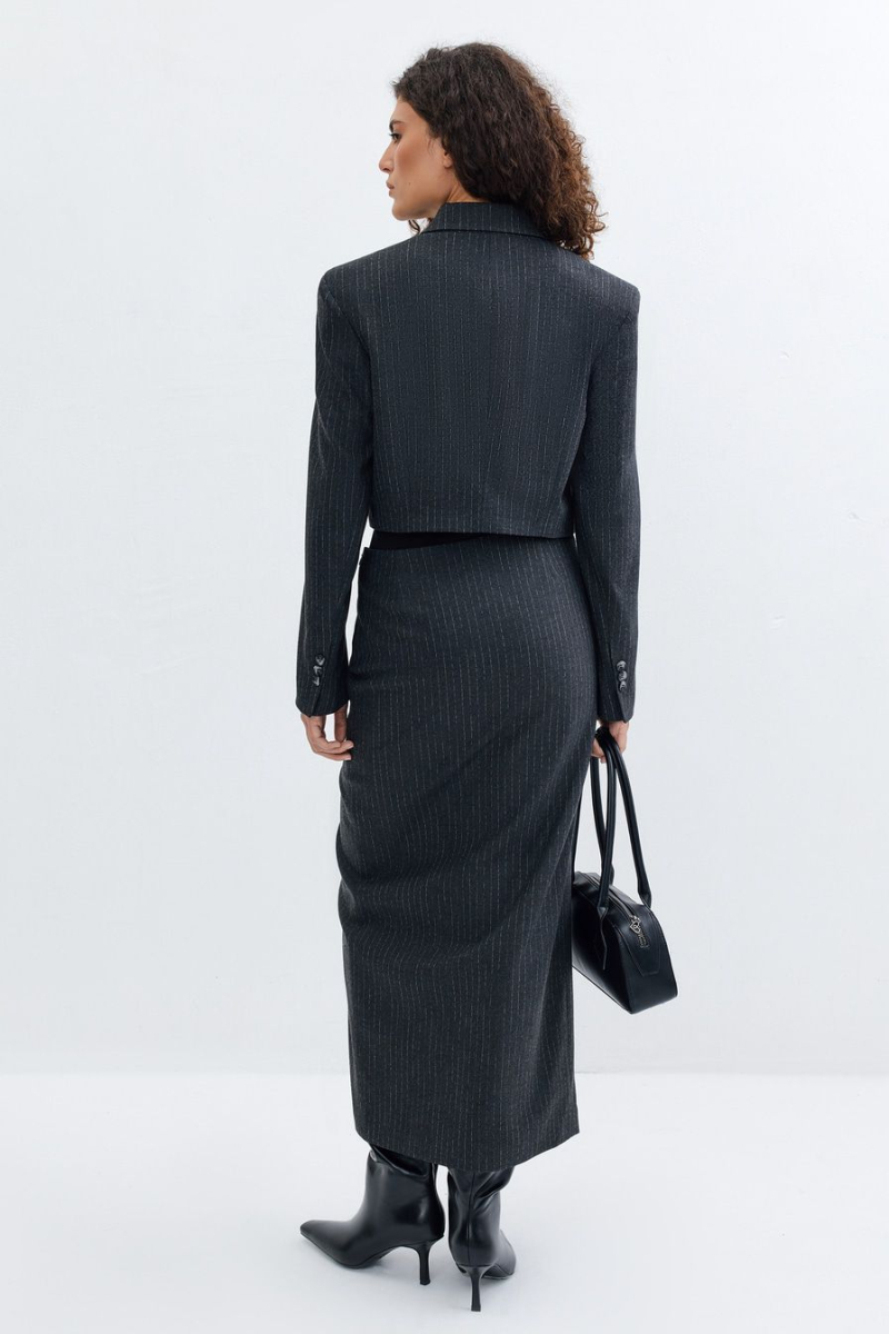 Жакет укороченный TOPTOP, цвет: серый с принтом, TTS.060.16662.801.04113 купить онлайн