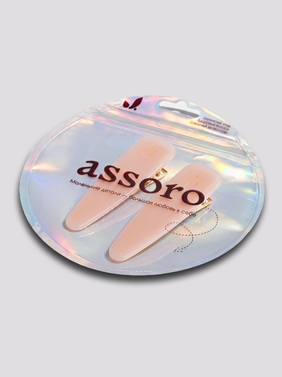 Набор заколок для волос ASSORO, цвет: моти сакура mochi-sakura-clip купить онлайн