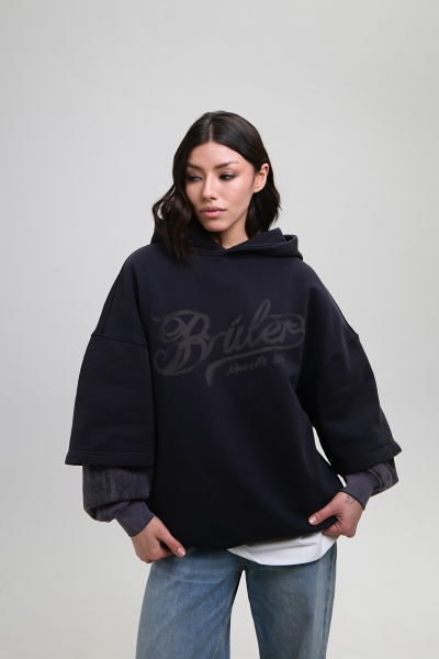 Худи HOODIE Brûler d'Amour, цвет: Graphite, BS20255C-3021-31 купить онлайн