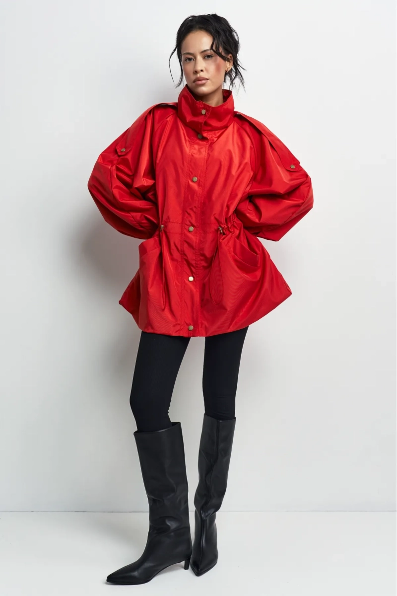 Куртка-реглан на кулиске Erist store, цвет: красный, НФ-00003389 купить онлайн