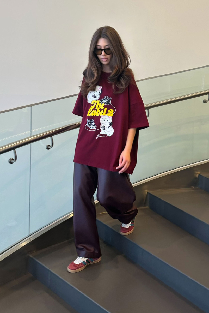 Футболка The Meow Label BURGUNDY