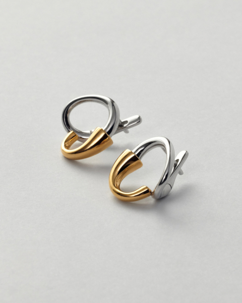 Биколорные серьги “Двойка кубков” Darkrain, цвет: серебро, PL3023 купить онлайн