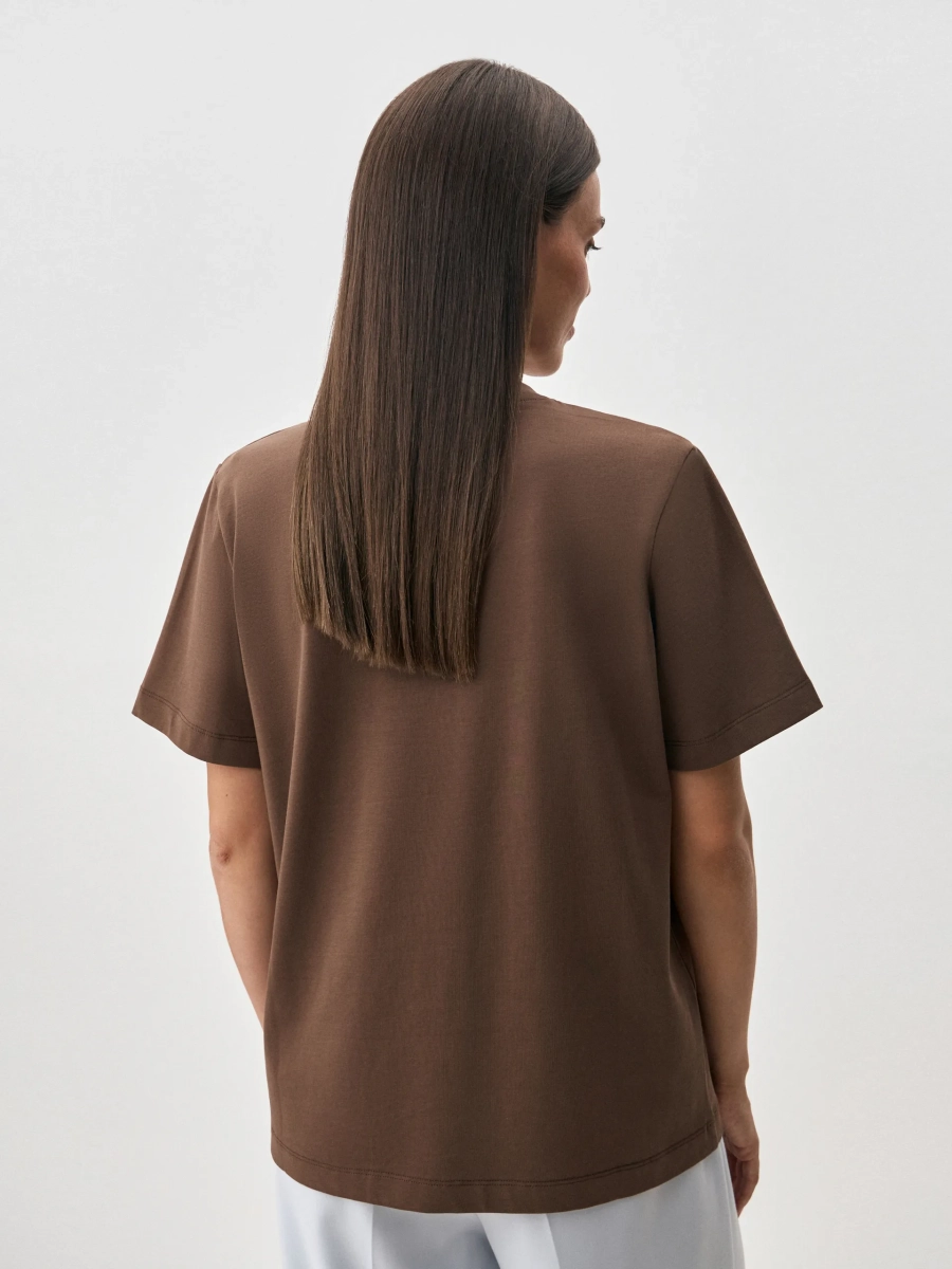 Футболка SEVEN ANNA PEKUN, цвет: коричневый, 33.2494.700 купить онлайн
