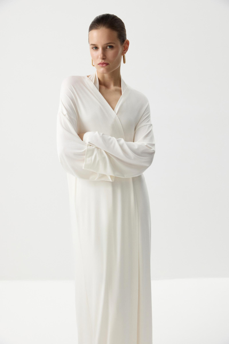 Кардиган удлиненный из вискозы Charmstore, цвет: белый, 219-52865-111 купить онлайн