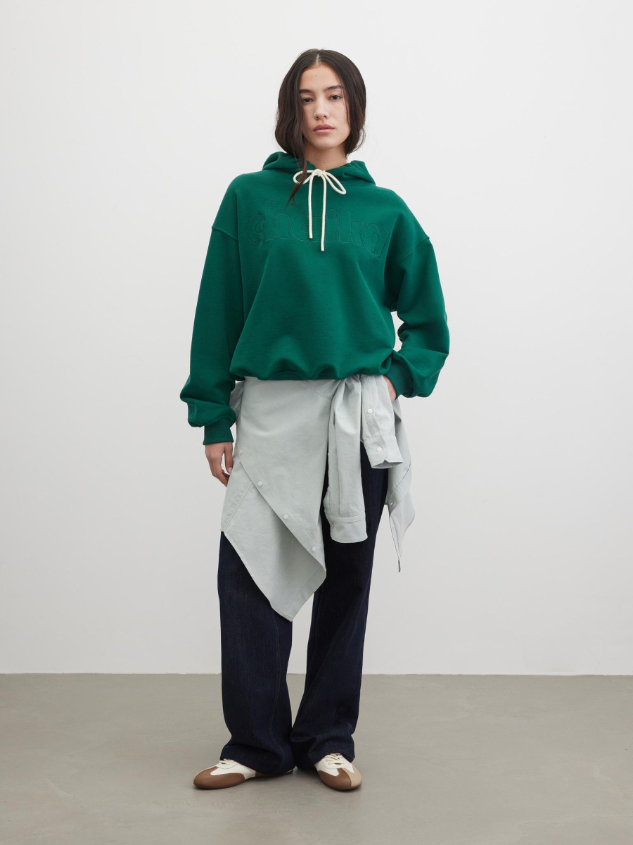 Худи с вышивкой Chaika, цвет: зеленый, SS26HO01-80 купить онлайн