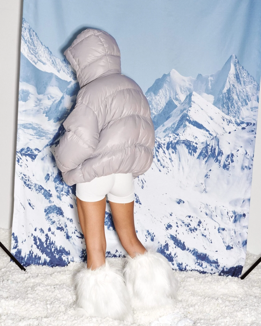 Пуховик PUFFER Y1 GRAY YONS, цвет: серый, YO-738 купить онлайн