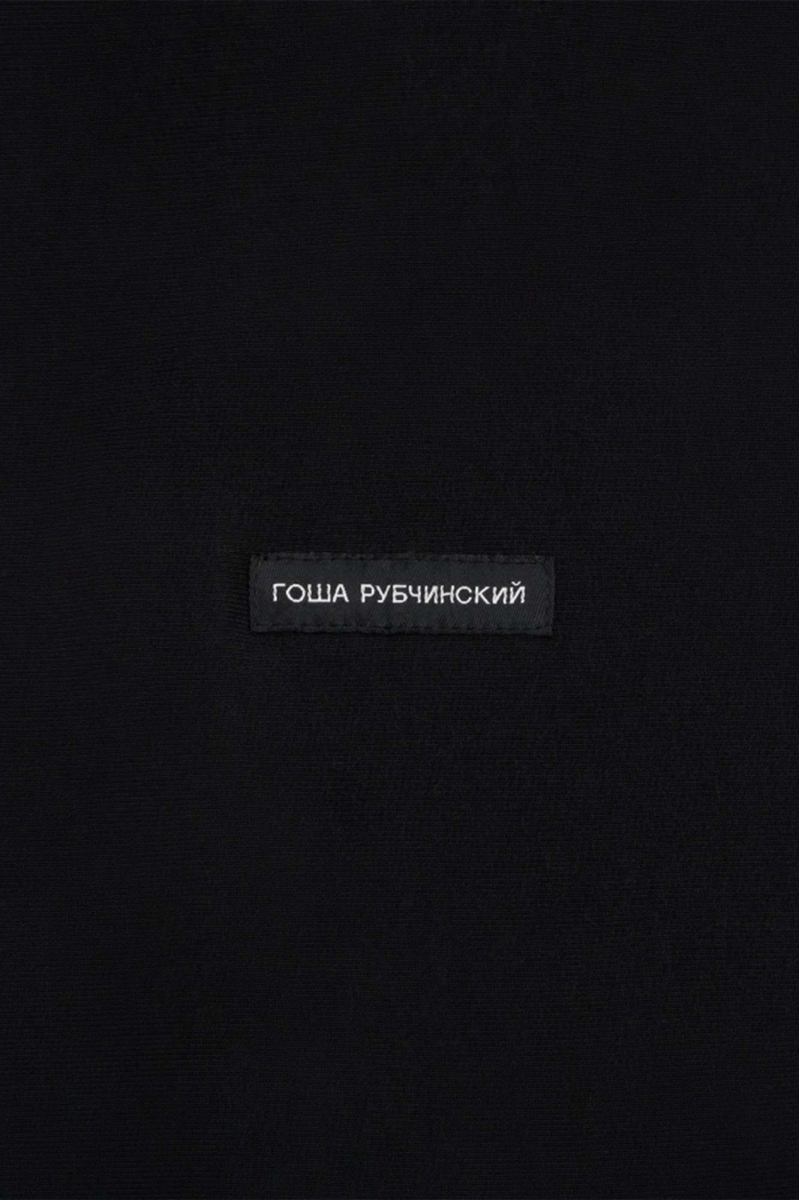 Свитшот утепленный с воротником ГОША РУБЧИНСКИЙ, цвет: Черный, SW_2701_BLACK купить онлайн