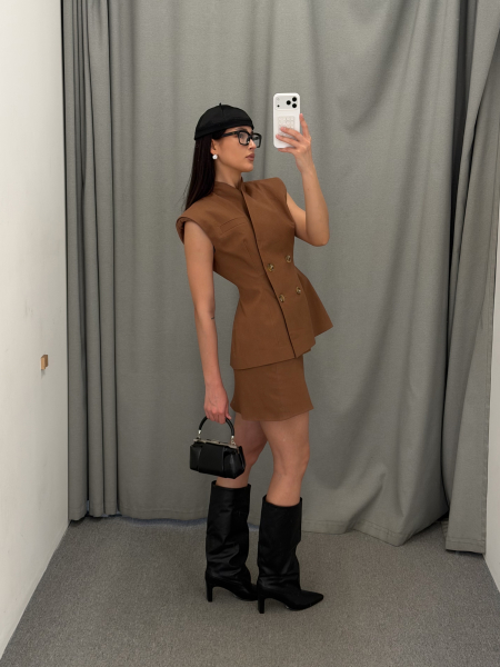 Юбка "Стефани" Label .B, цвет: светло коричневый,  купить онлайн