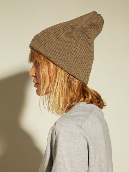 Шапка из хлопка в резинку AROUND, цвет: Серо-бежевый 112_01C17 купить онлайн