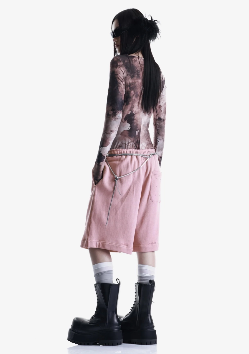 Удлинённые шорты из джерси KRAKATAU, цвет: розовый, Rw240-94 купить онлайн