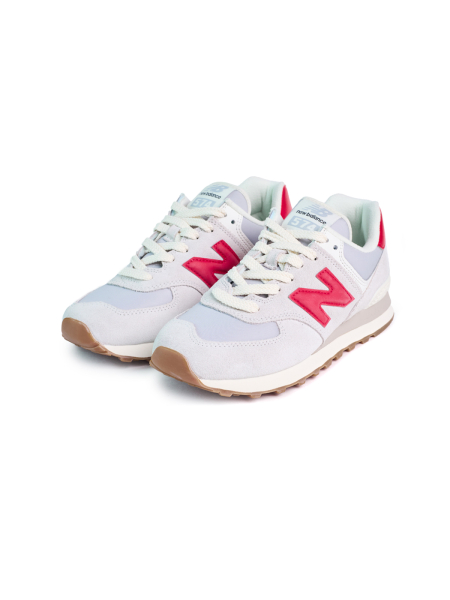 Кроссовки унисекс New Balance 574 "White Red Grey Gum" NKDADDYS SNEAKERS, цвет: серый, U574RF2 со скидкой купить онлайн