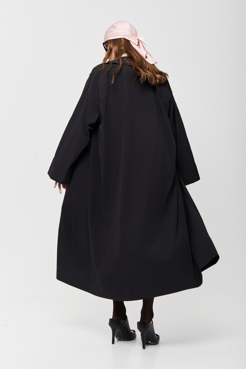 Тренч облегченный из технологичной ткани Ricoco, цвет: Черный, 7067/2 купить онлайн