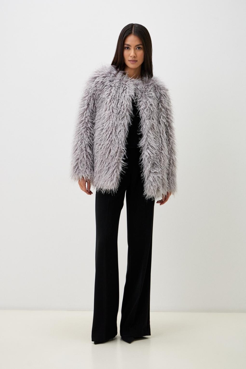 Шуба LAVA ENEVOO, цвет: серый, 03200 купить онлайн