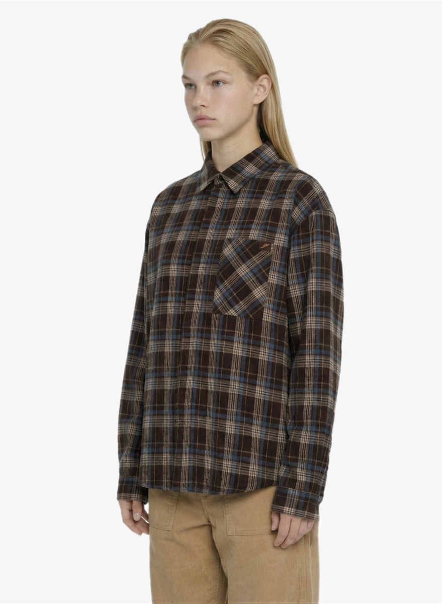 Рубашка в клетку F | ABLE, цвет: коричневый, SHRT-FBL-NSLTD-BRWN купить онлайн