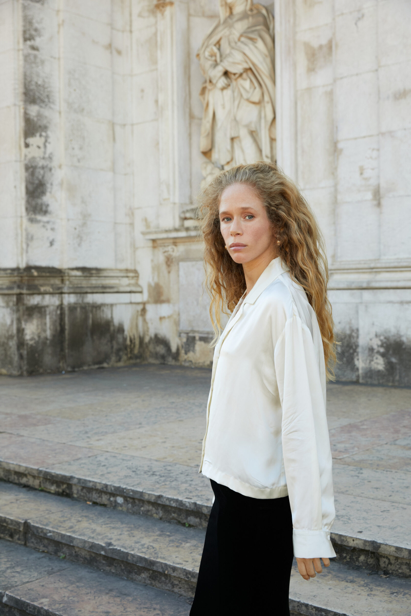 Рубашка оверсайз Marou, цвет: молочный, Mar3_2605 купить онлайн