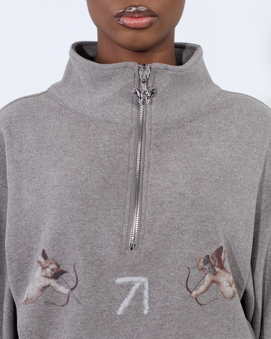 Анорак укороченной посадки ASIA ST 71, цвет: серый, Ast71.anorak-angels-crop-grey купить онлайн