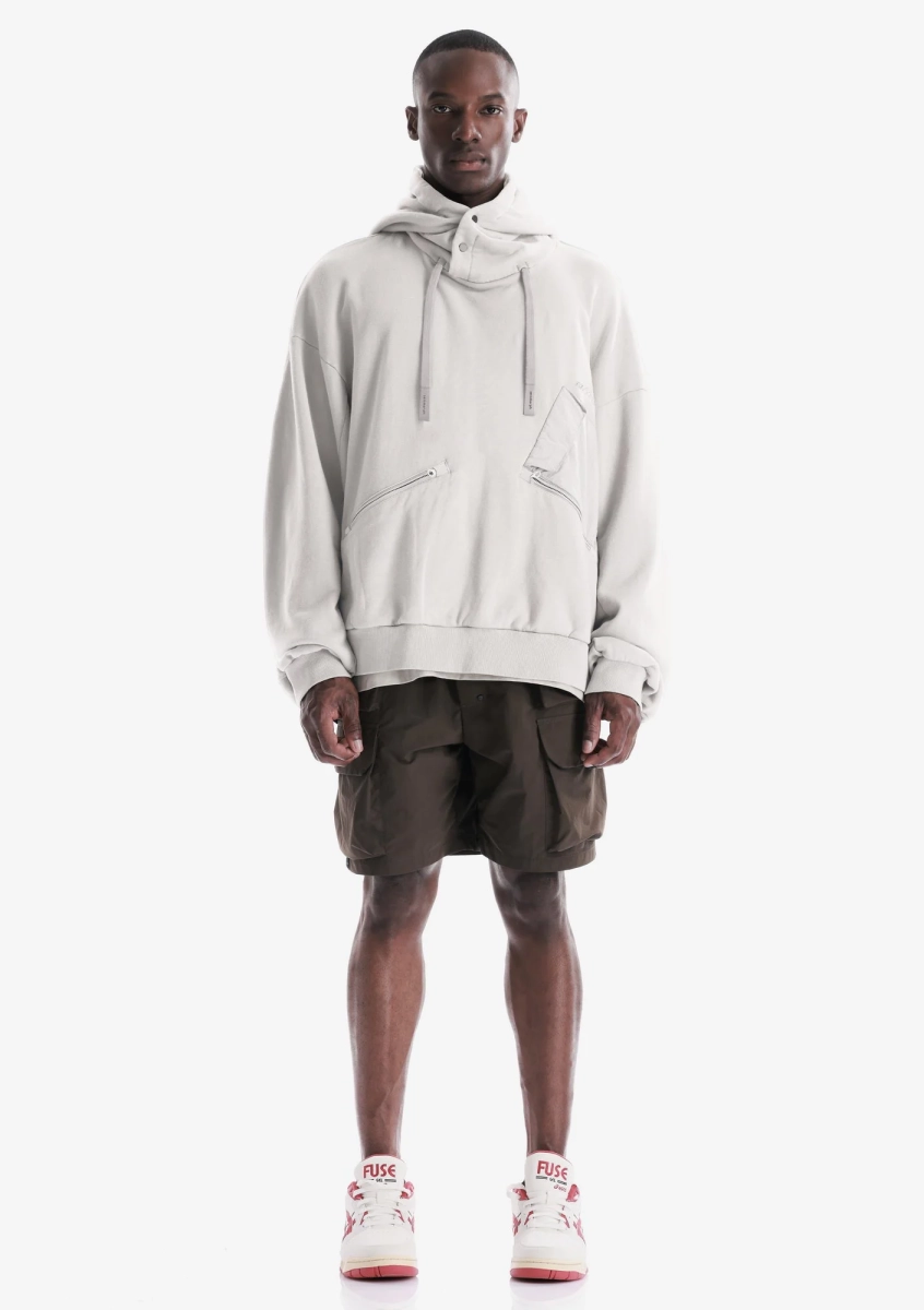 Пуловер-худи KRAKATAU, цвет: пепельно-белый, Fu122-43 купить онлайн