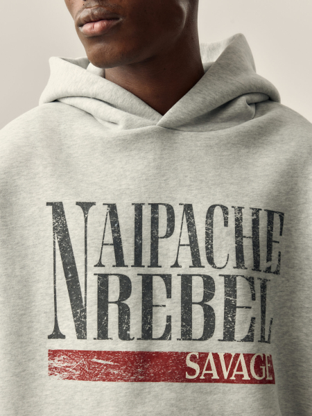 Худи Scorned NAIPACHE, цвет: серый меланж, 2513030800 купить онлайн
