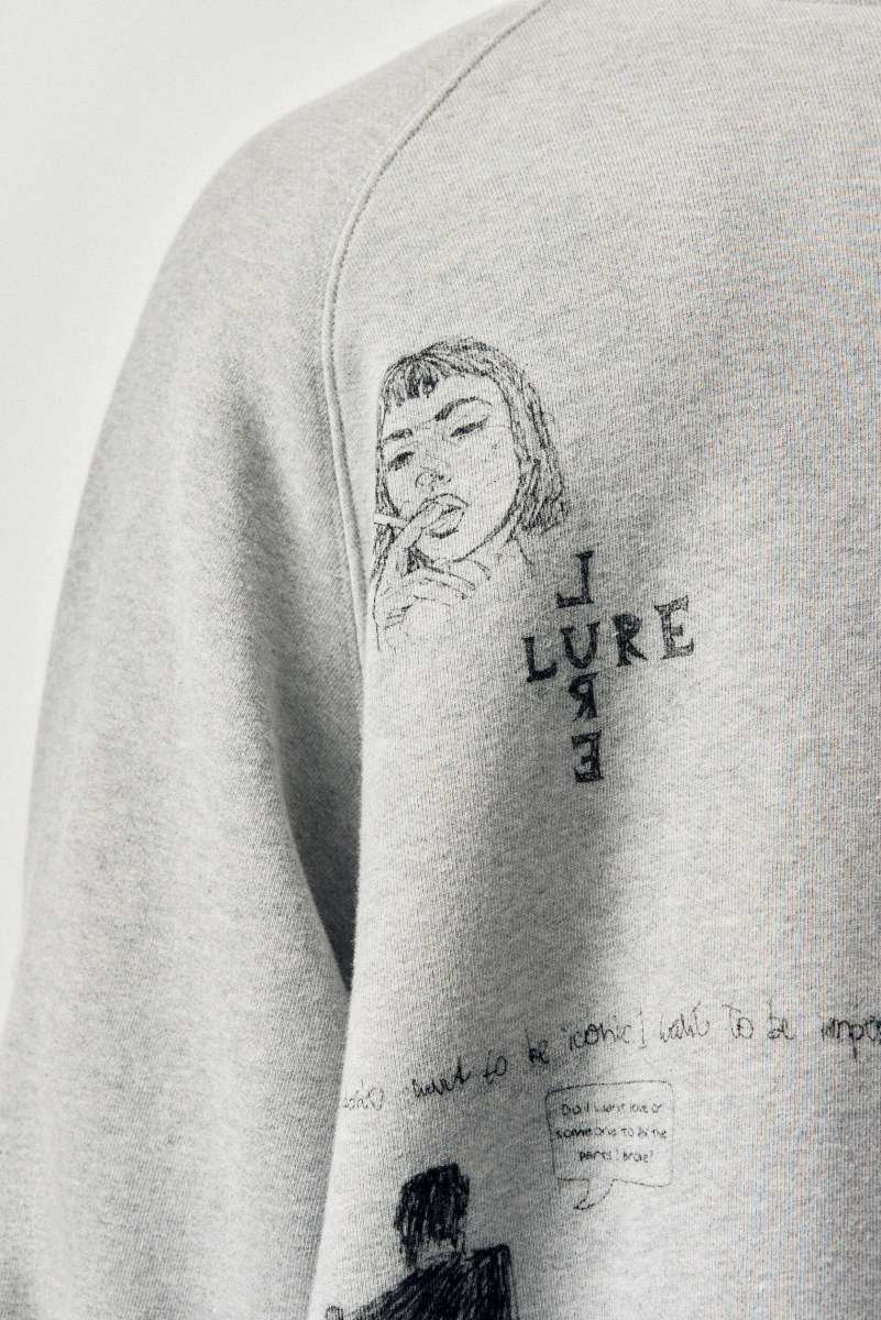 Свитшот Скетч NAIPACHE, цвет: серый, 2613002800 купить онлайн