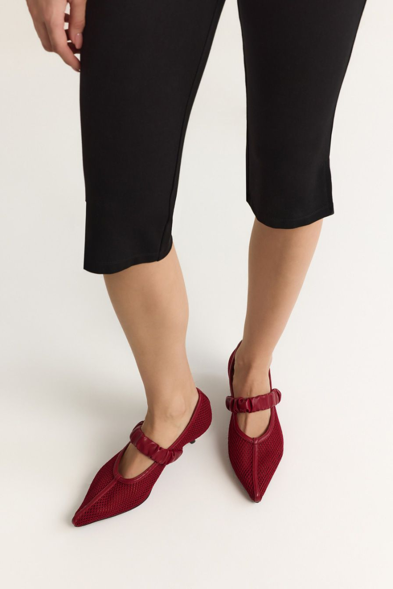 Туфли из сетки Lera Nena, цвет: Бордовый LNU.104.19123.330 купить онлайн