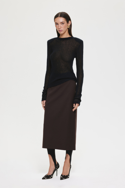 Юбка-миди DREAMS BY ALENA AKHMADULLINA, цвет: коричневый, 225102100204160/108000 купить онлайн