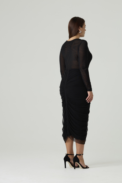 Юбка из сетки с драпировкой на молнии 4forms, цвет: Черный, 65469 купить онлайн