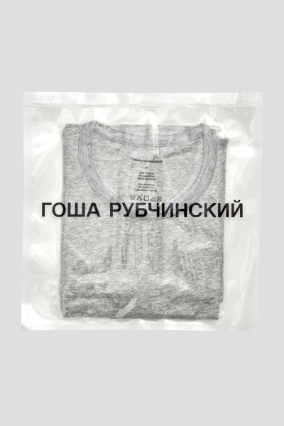 Футболка ГОША РУБЧИНСКИЙ, цвет: серый меланж, TSH_0301_grey_melange купить онлайн
