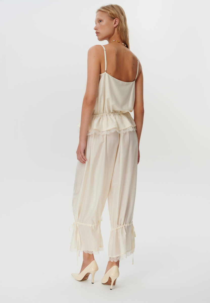 Брюки "Неглиже" CHUBA, цвет: молочный, trousers_negligee купить онлайн