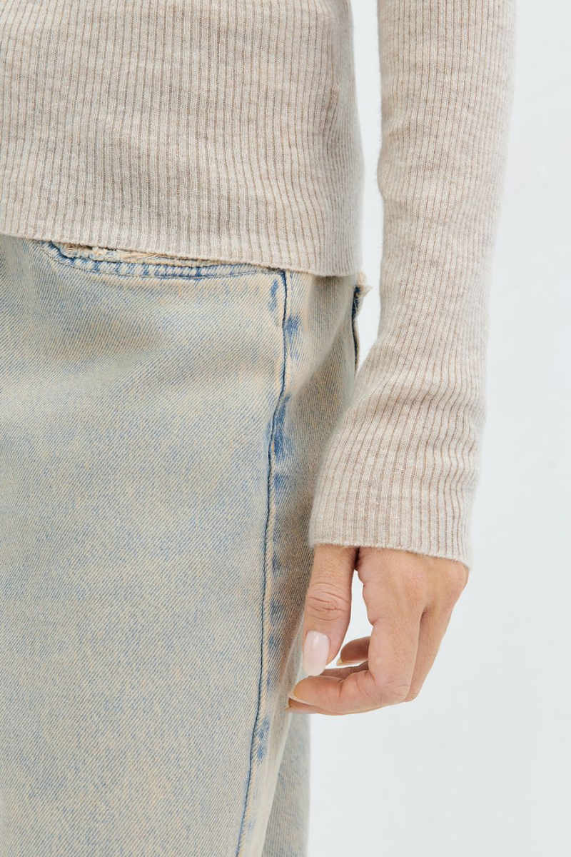 Водолазка с добавлением шерсти и кашемира TOPTOP, цвет: бежевый, TTS.052.14204.110 купить онлайн