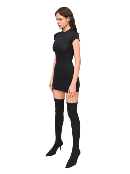 Платье T-DRESS MINI XSAI, цвет: Черный W01TM-DB |новая коллекция купить онлайн