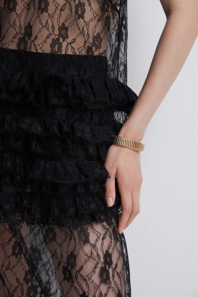 Юбка из кружева Shtripling, цвет: Черный, SHSKT003BLK купить онлайн