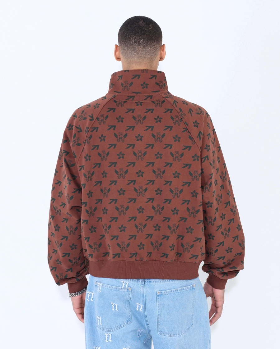 Свитшот PATTERN FLYING A BROWN ASIA ST 71, цвет: коричневый, Ast71.swt-pattern-A-br купить онлайн