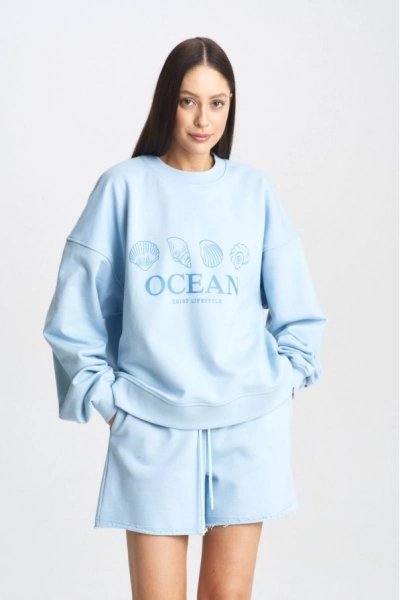 Свитшот OCEAN Light Blue