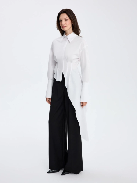 Рубашка с асимметричным кроем ANNA PEKUN, цвет: белый, 31.2630.100 купить онлайн