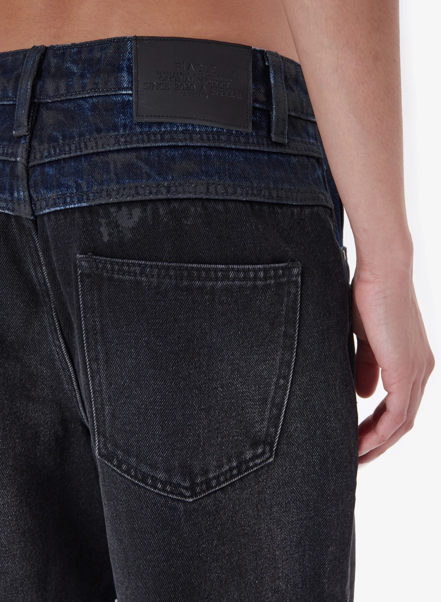 Джинсы BICOLOR FABLE, цвет: Черный, JNS-FBL-BCLR-LS-BLCK купить онлайн