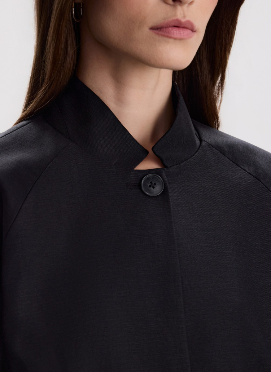 Куртка из тенселя со льном ALL WE NEED, цвет: Черный, 2604W5329-01 купить онлайн