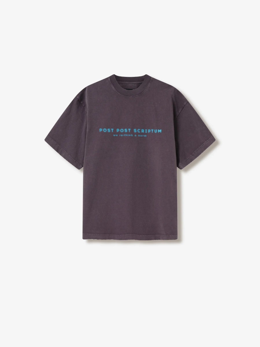 Футболка оверсайз с принтом POST POST SCRIPTUM, цвет: серый, 1146.11.00.GRY купить онлайн