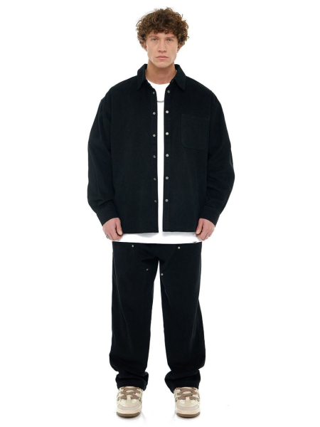 Рубашка из денима FRHT, цвет: Черный, OVSHRTNSHBLK купить онлайн