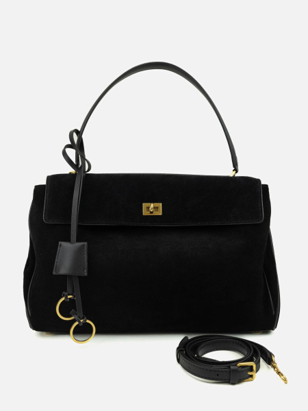Сумка SANDRA MEDIUM brand salad, цвет: suede black J-704-PHR 6944 купить онлайн