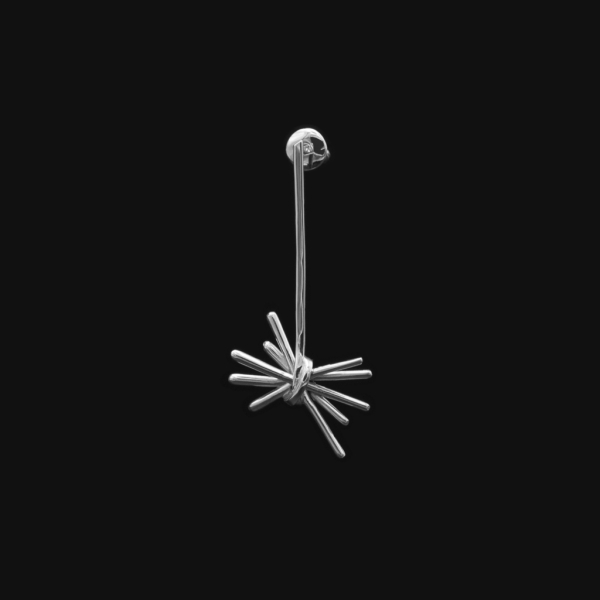 Моносерьга "Пятёрка жезлов" Single earring Five of wands Darkrain, цвет: серебро, PL3015 купить онлайн