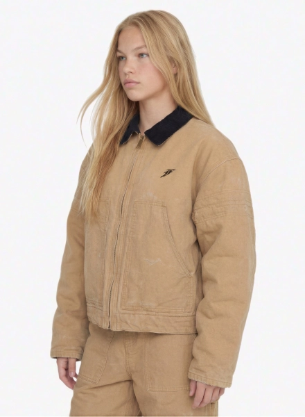 Куртка из канваса F | ABLE, цвет: бежевый, JCKT-FBL-CNVS-BG купить онлайн