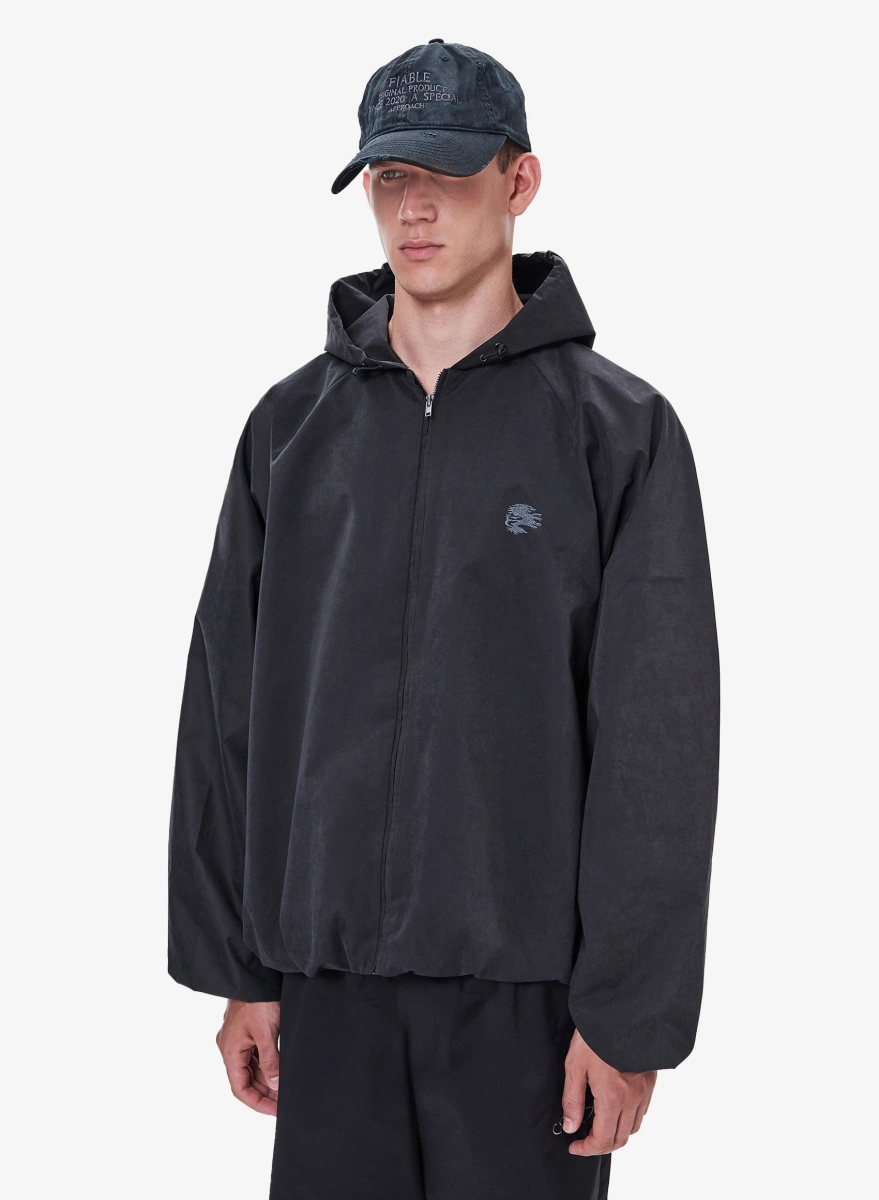 Ветровка худи F | ABLE, цвет: Черный, WNDBK-FBL-HDD-BLCK купить онлайн
