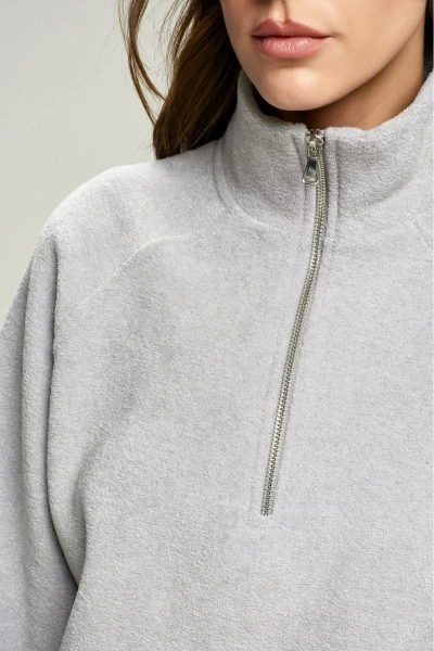 Анорак из плюша с начесом Grey Erist store, цвет: серый, НФ-00002857 купить онлайн