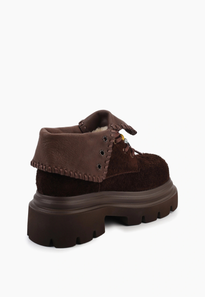 Ботинки на тракторной подошве SBALO, цвет: коричневый SFM104-4 купить онлайн